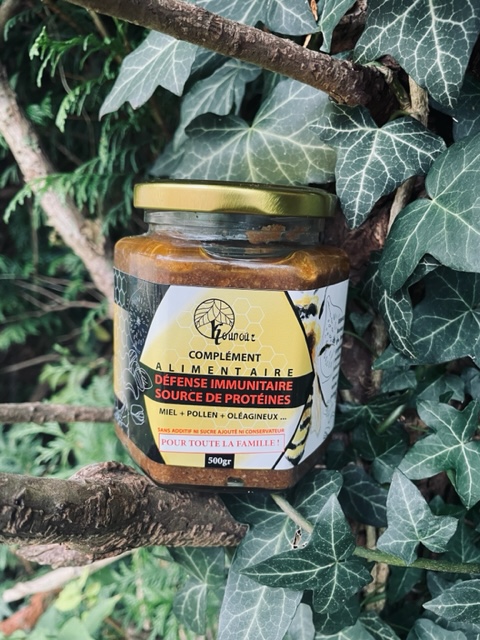 mélange miel 500g protéiné