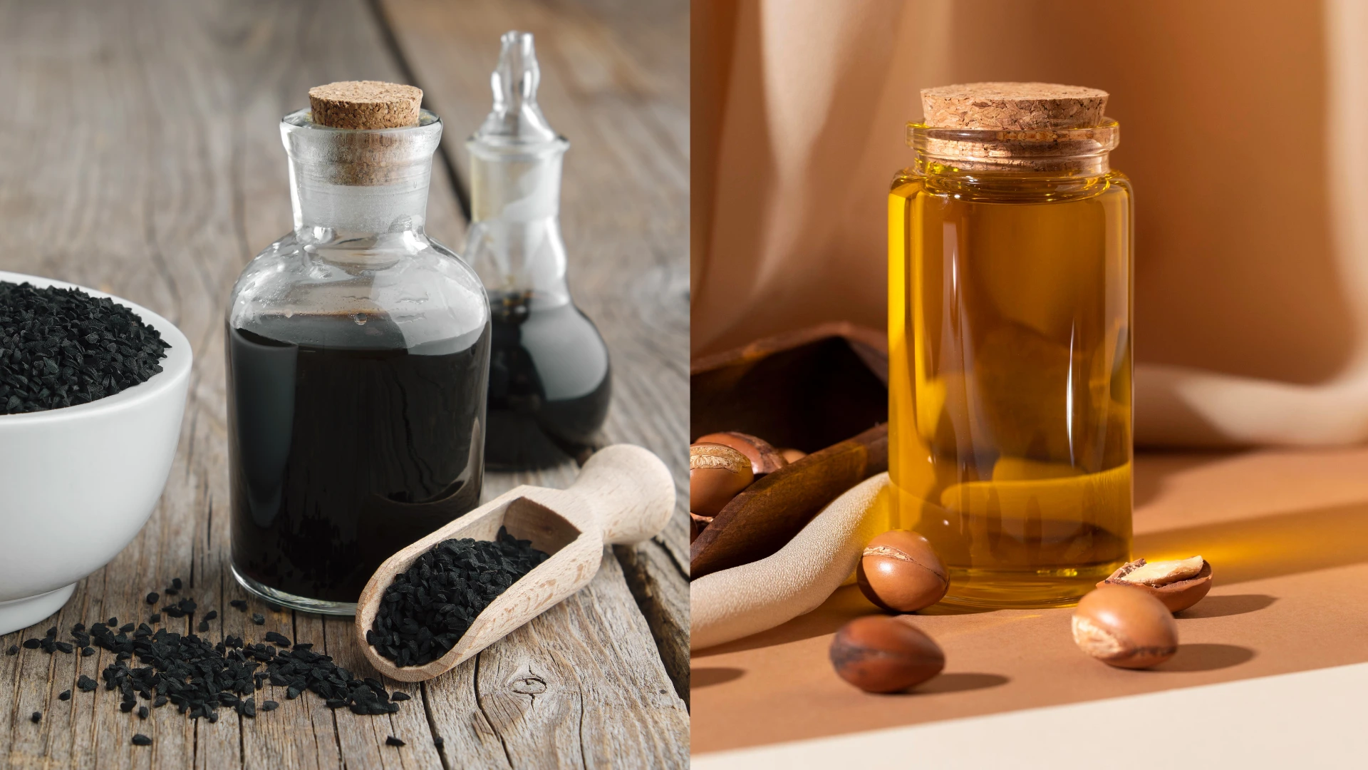 Huile de nigelle vs huile argan