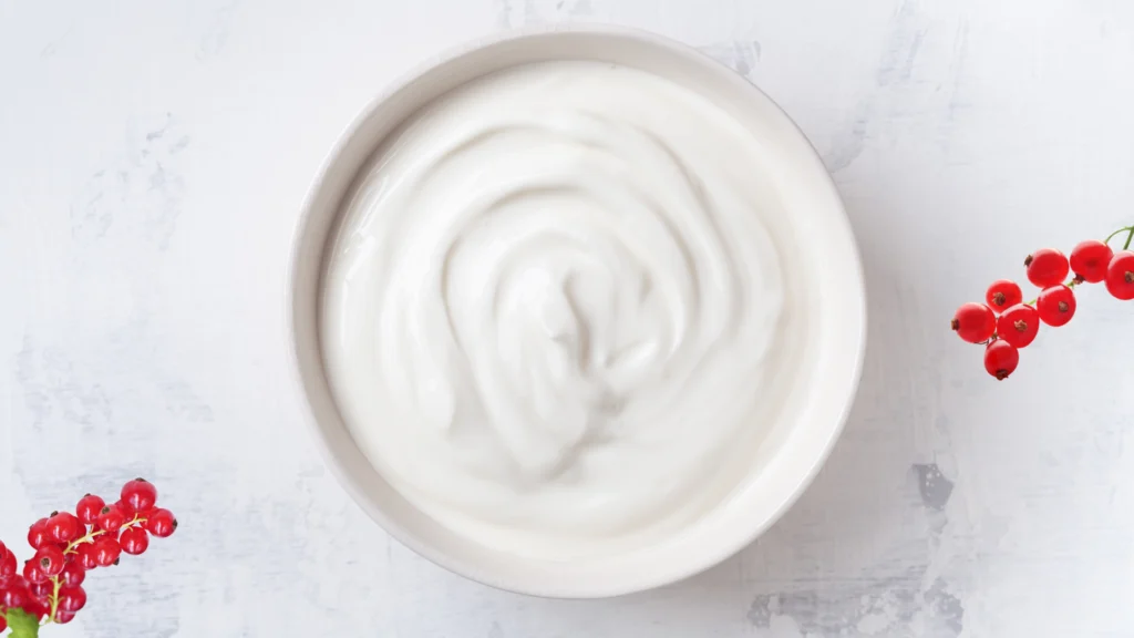 Masque yaourt fruits rouge