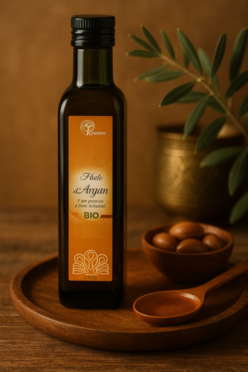 Huile d’Argan Alimentaire BIO – Kounouz -250ml-
