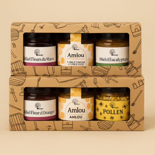 ChatGPT Image 10 nov. 2025, 11_44_49 Coffret Dégustation – Kounouz (3 mini pots artisanaux de 125g)