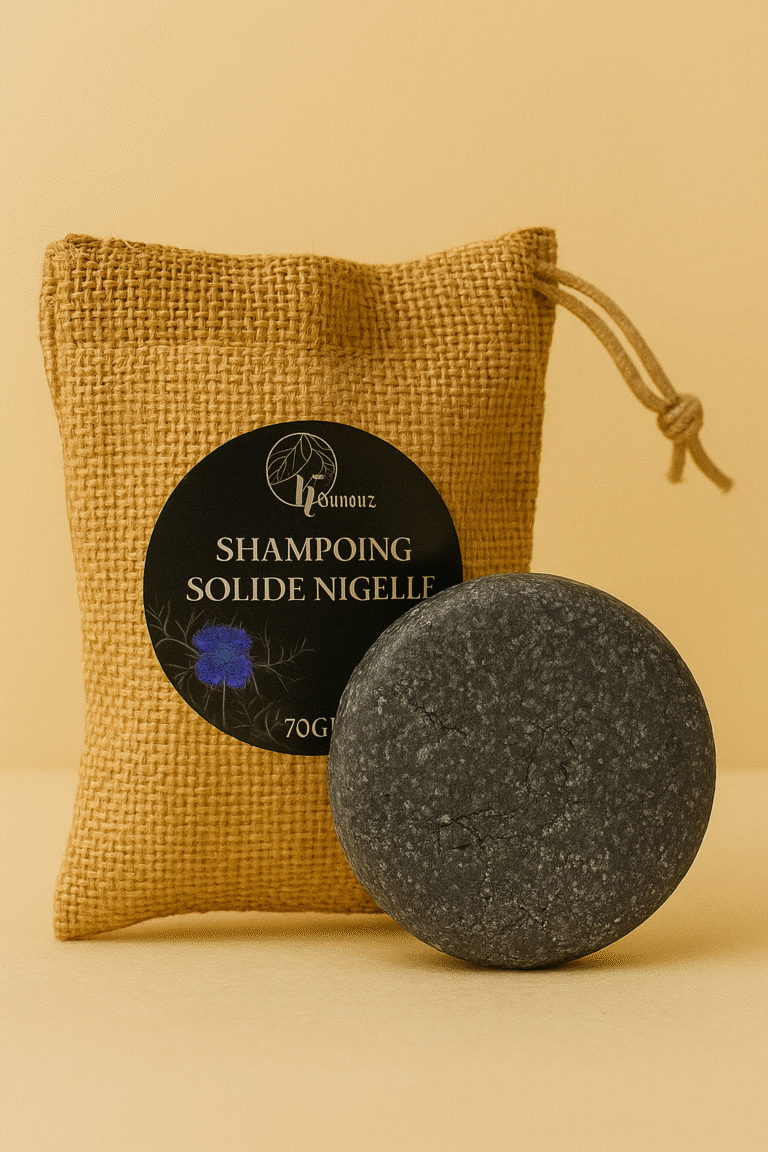 Shampoing solide à la nigelle 70 g – naturel, zéro plastique — Kounouz