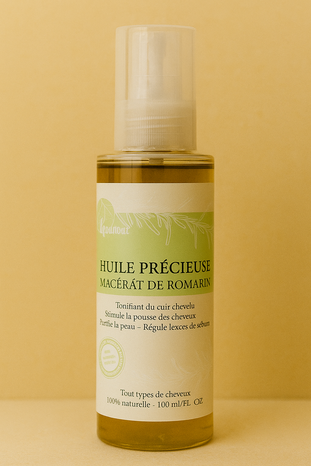 Huile Précieuse – Macérât de Romarin Kounouz (100 ml) — Kounouz