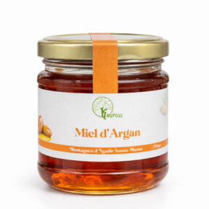 🍯 Miel d’Argan – Montagnes d’Agadir Souss-Massa-250G-