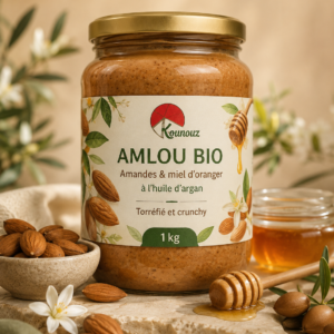 amlou-bio-1kg-kounouz Amlou bio 1 kg – amandes, miel d’oranger ' huile d’argan — Kounouz