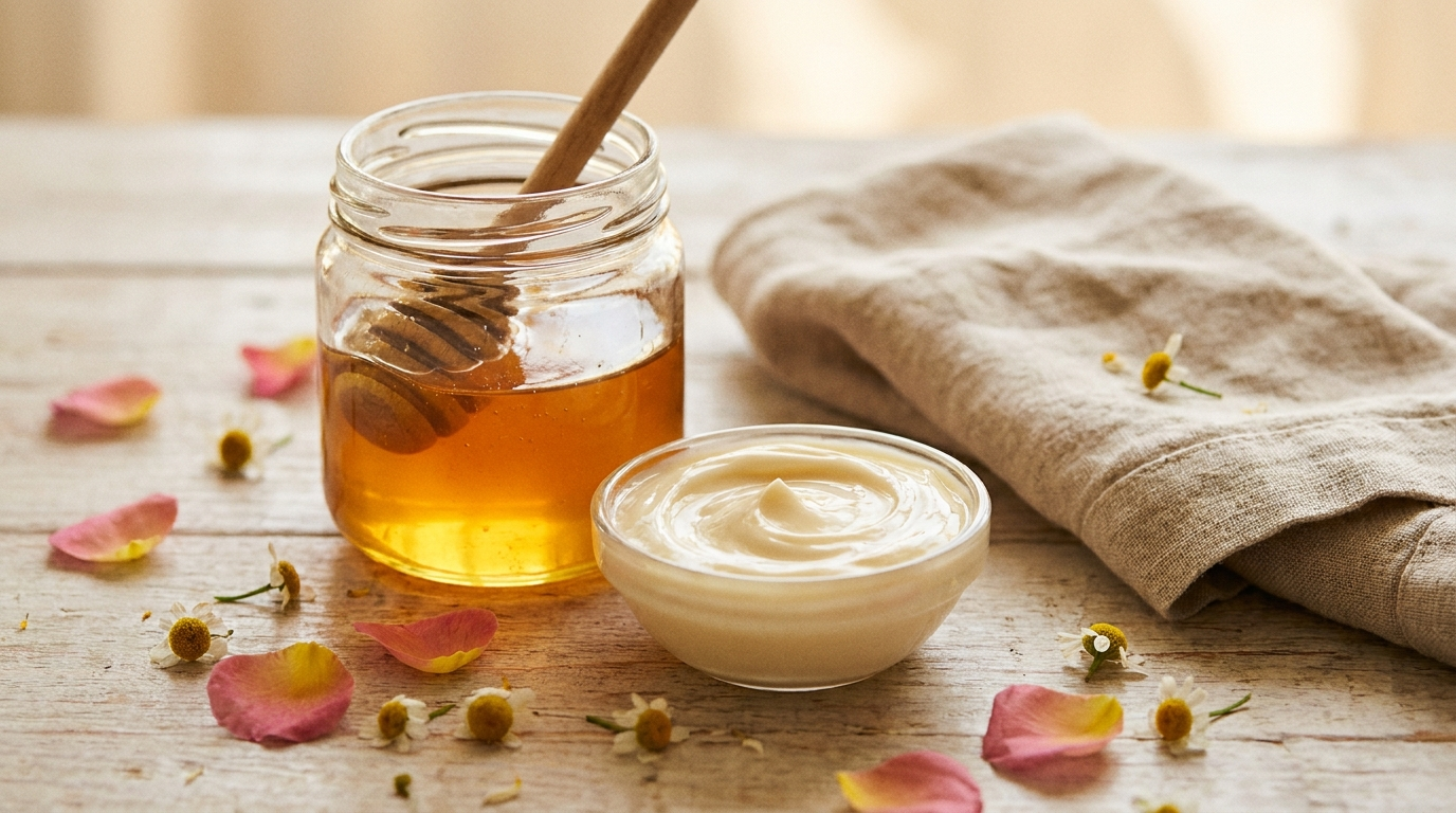 Le miel pour la peau : masques et soins maison — Kounouz