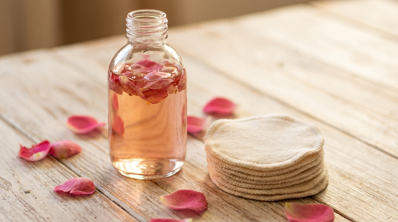 Se démaquiller au naturel : nettoyant et eaux florales — Kounouz